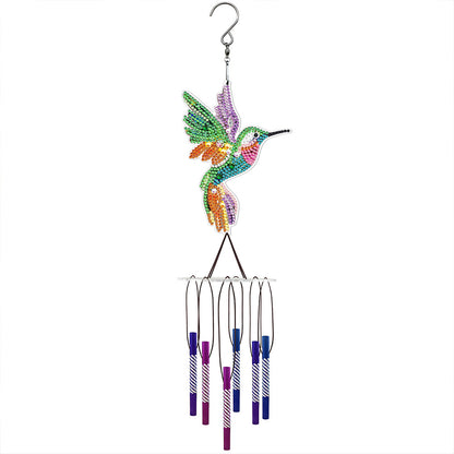 Acrylic Wind Chime Bell Pendant DIY Diamond Painting Mosaic Kit Home Decor