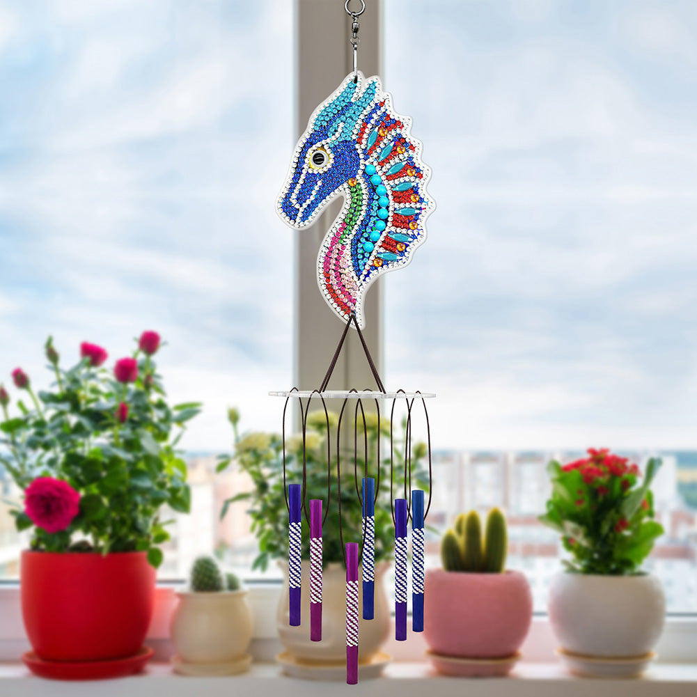 Acrylic Wind Chime Bell Pendant DIY Diamond Painting Mosaic Kit Home Decor