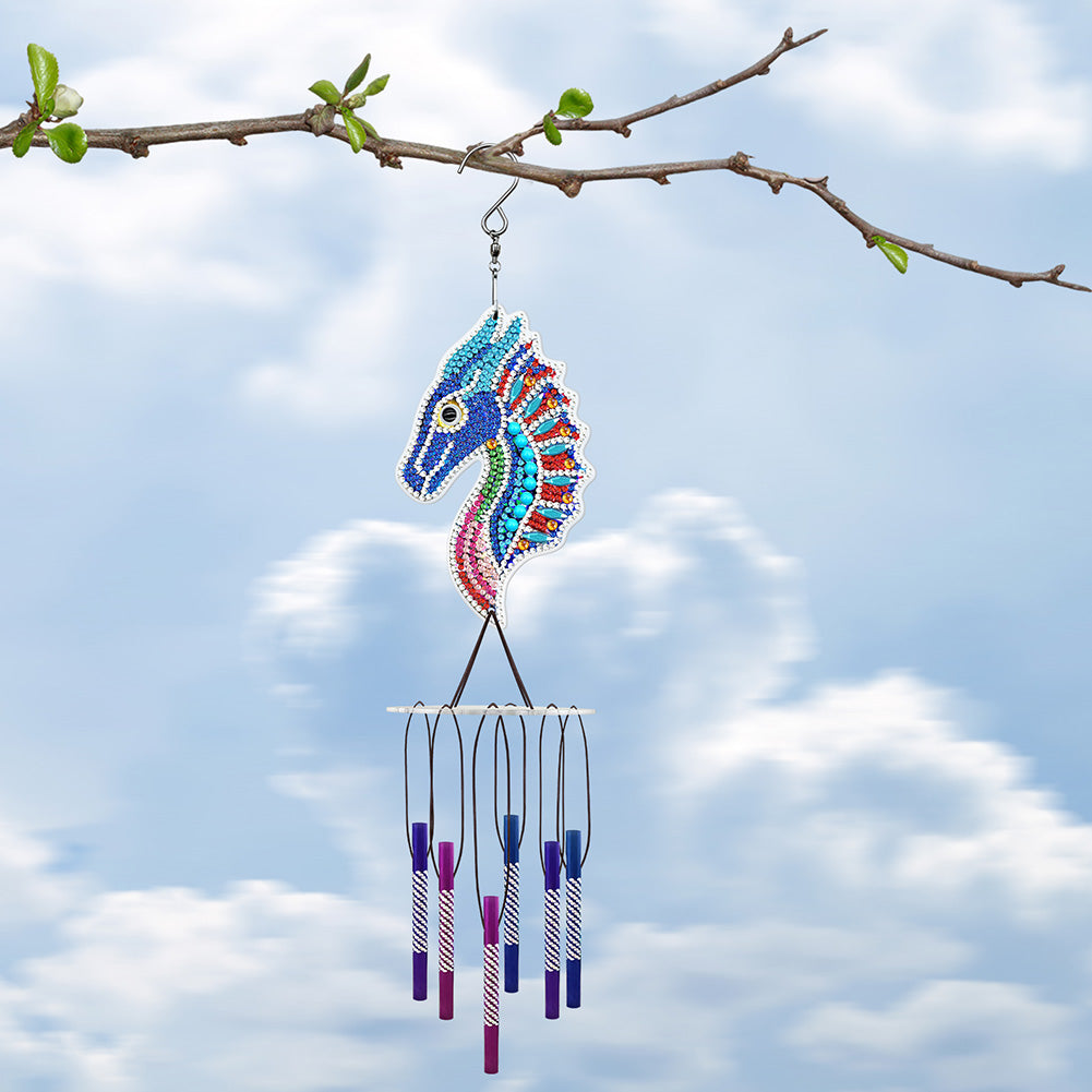 Acrylic Wind Chime Bell Pendant DIY Diamond Painting Mosaic Kit Home Decor