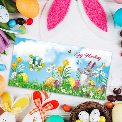 4pcs Easter Greeting Cards Diamond Painting DIY Postcards Kit with Envelope