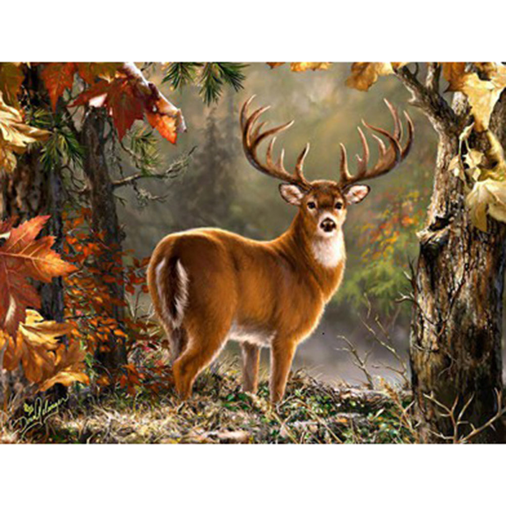 Deer - Full Square Drill Diamond Painting 40*30CM