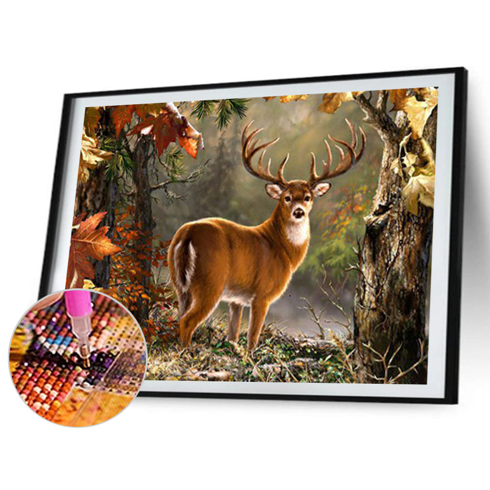 Deer - Full Square Drill Diamond Painting 40*30CM