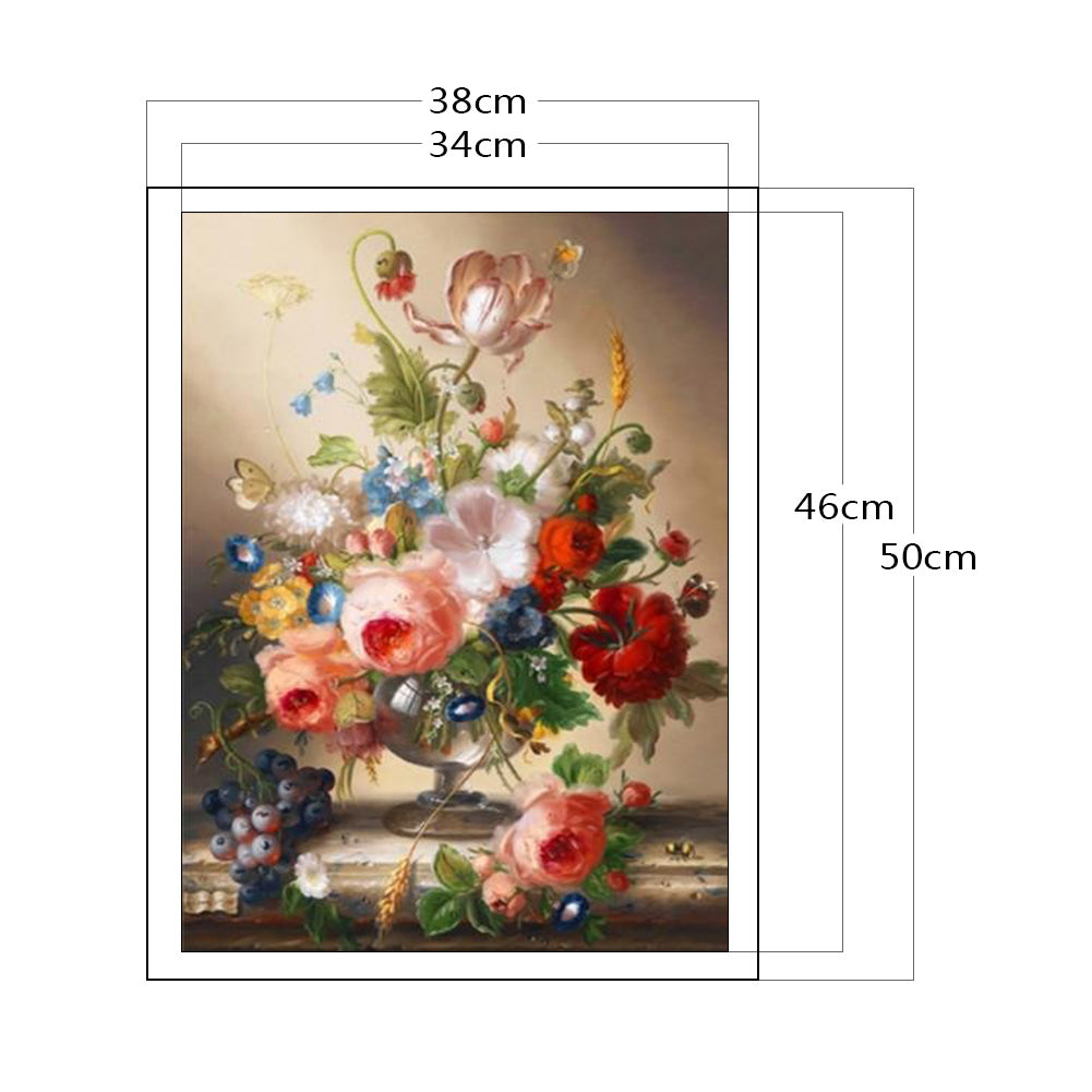 Vintage Vase - 11CT Counted Cross Stitch 38*50CM