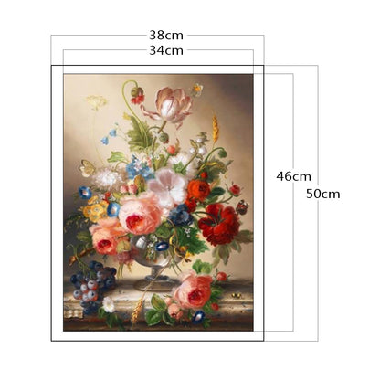 Vintage Vase - 11CT Counted Cross Stitch 38*50CM