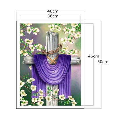 Cross - 11CT Stamped Cross Stitch 40*50CM