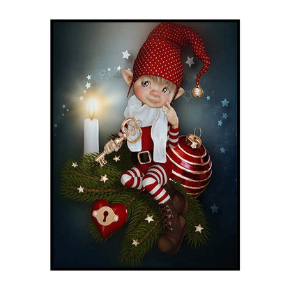 Big Eye Doll - 11CT Stamped Cross Stitch 40*50CM