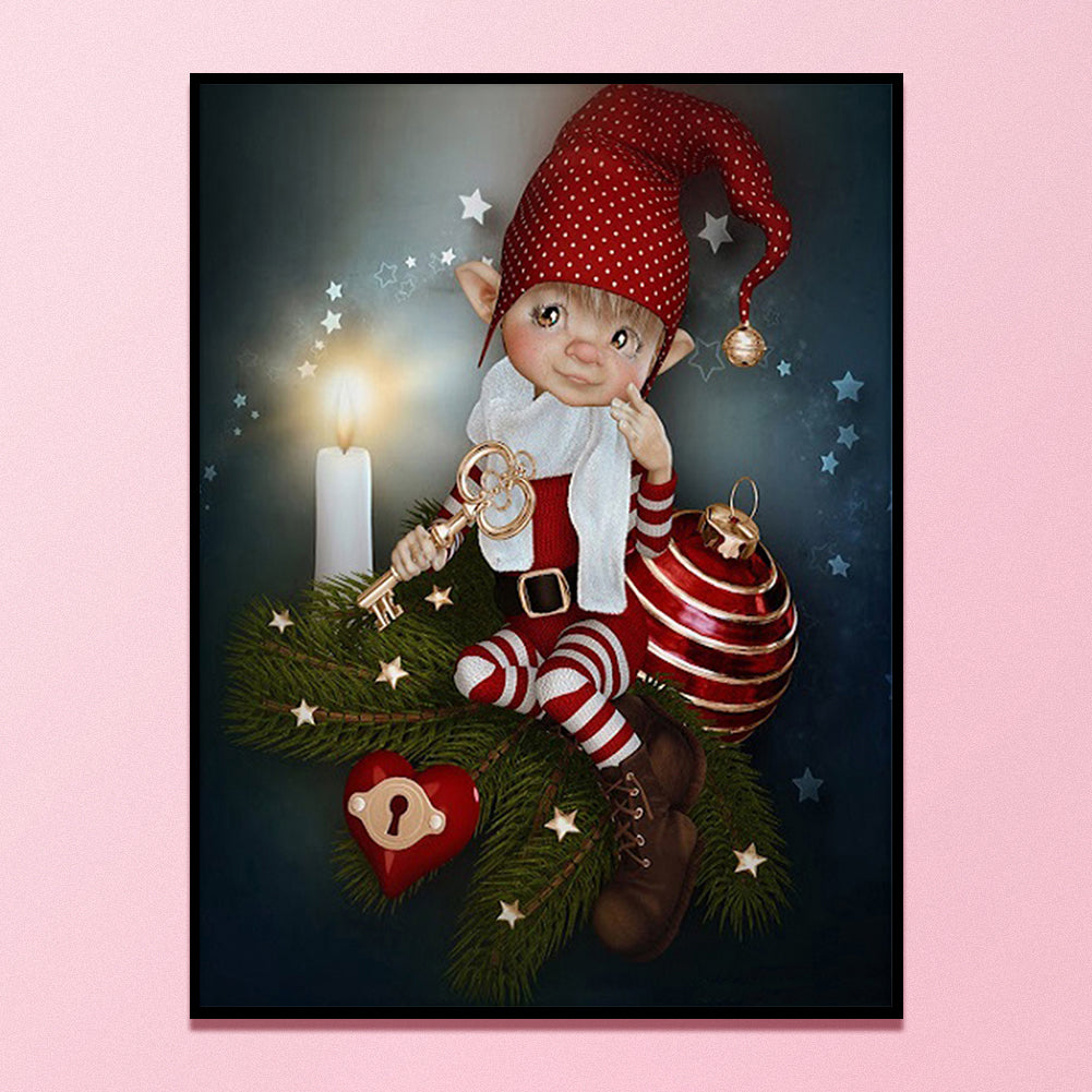 Big Eye Doll - 11CT Stamped Cross Stitch 40*50CM