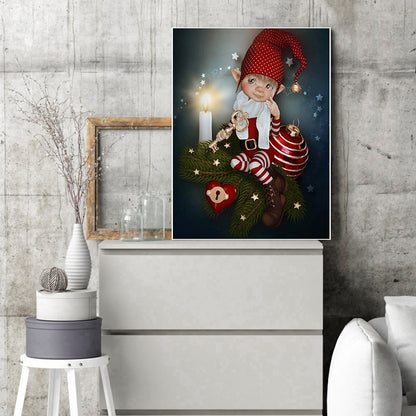 Big Eye Doll - 11CT Stamped Cross Stitch 40*50CM