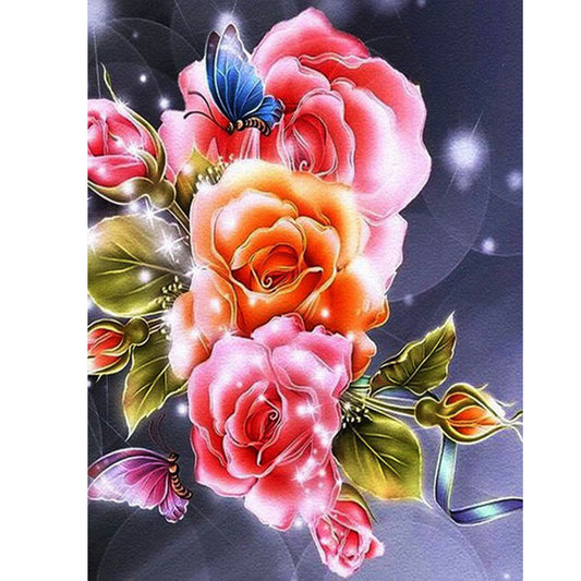 Flowers And Birds - Full Square Drill Diamond Painting 30*40CM