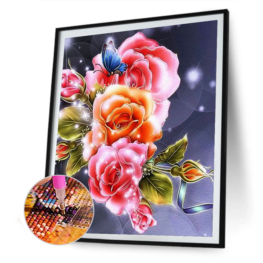 Flowers And Birds - Full Square Drill Diamond Painting 30*40CM