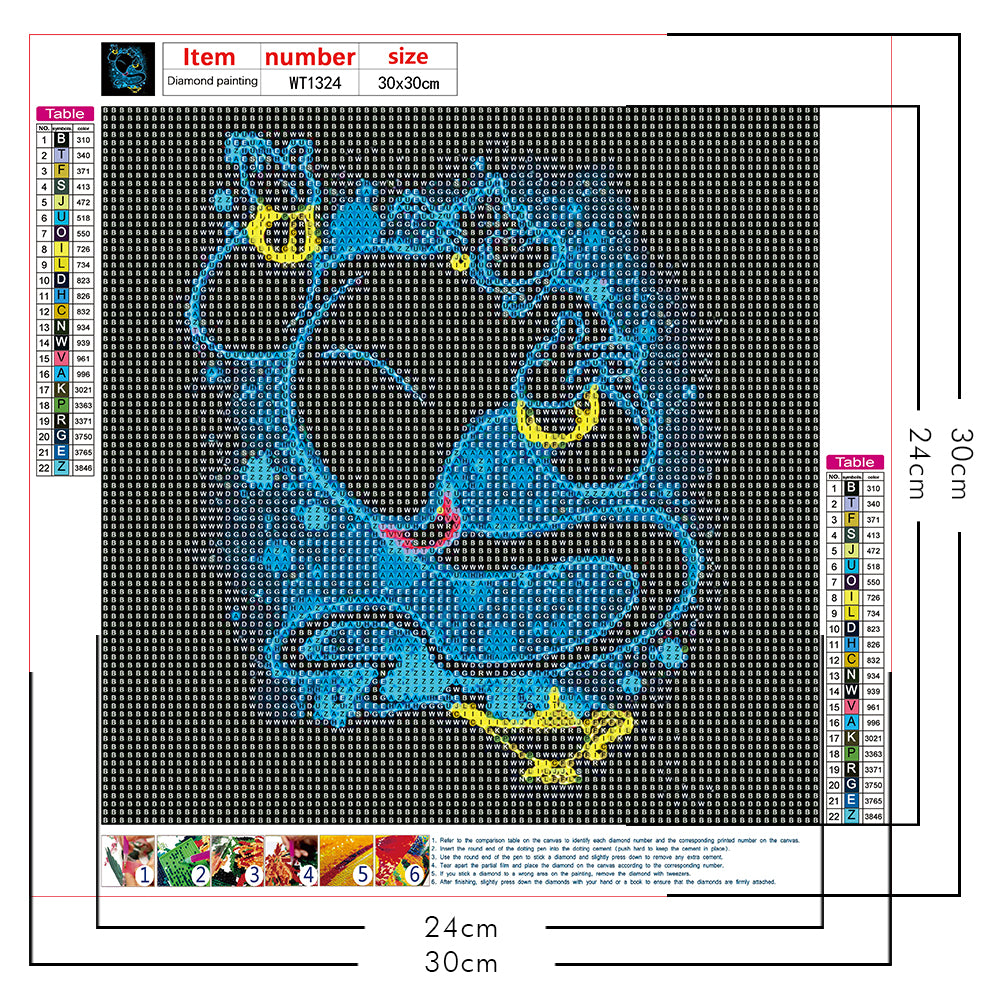 Disney Character - Full Round Drill Diamond Painting 30*30CM