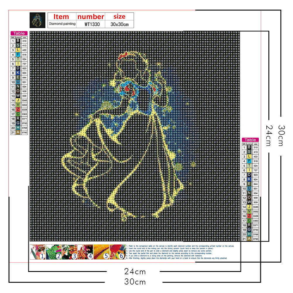 Disney Characters - Full Round Drill Diamond Painting 30*30CM