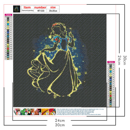 Disney Characters - Full Round Drill Diamond Painting 30*30CM