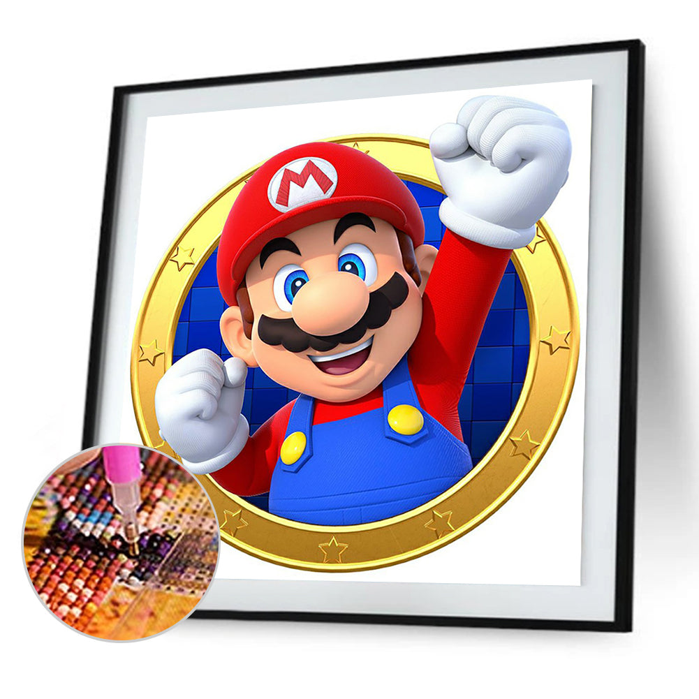 Super Mario - Full Round Drill Diamond Painting 30*30CM