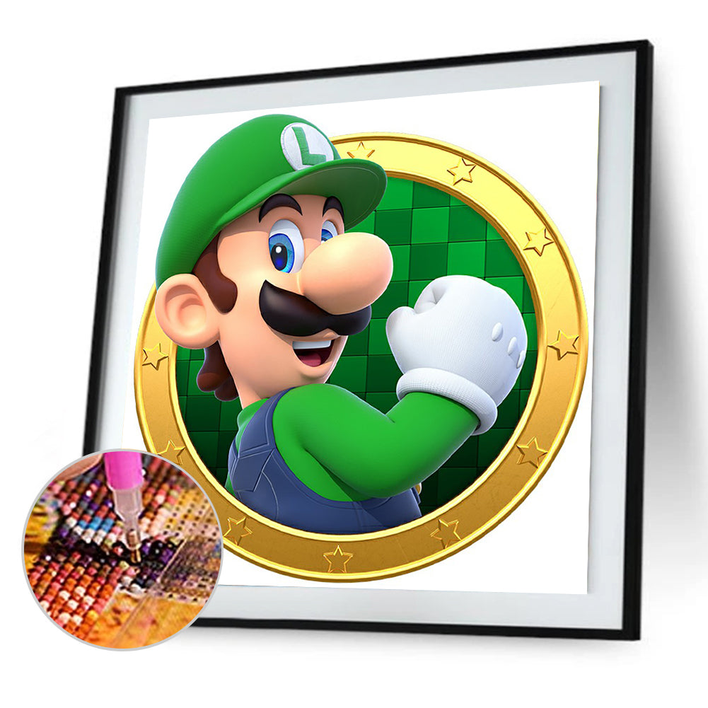 Super Mario - Full Round Drill Diamond Painting 30*30CM