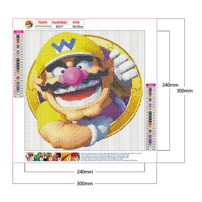 Super Mario - Full Round Drill Diamond Painting 30*30CM