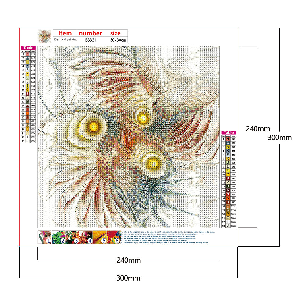 Abstract Pattern - Full Round Drill Diamond Painting 30*30CM