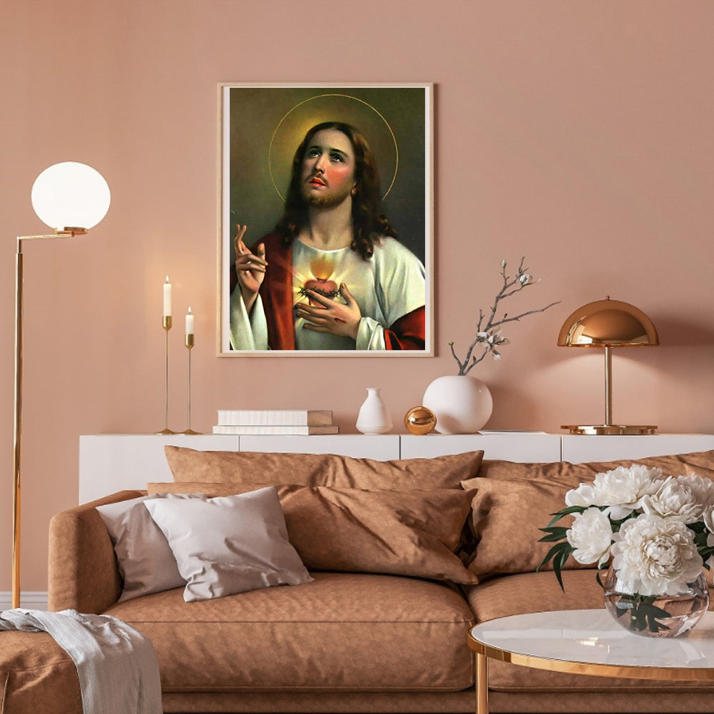 Jesus - Full Round Drill Diamond Painting 50*60CM