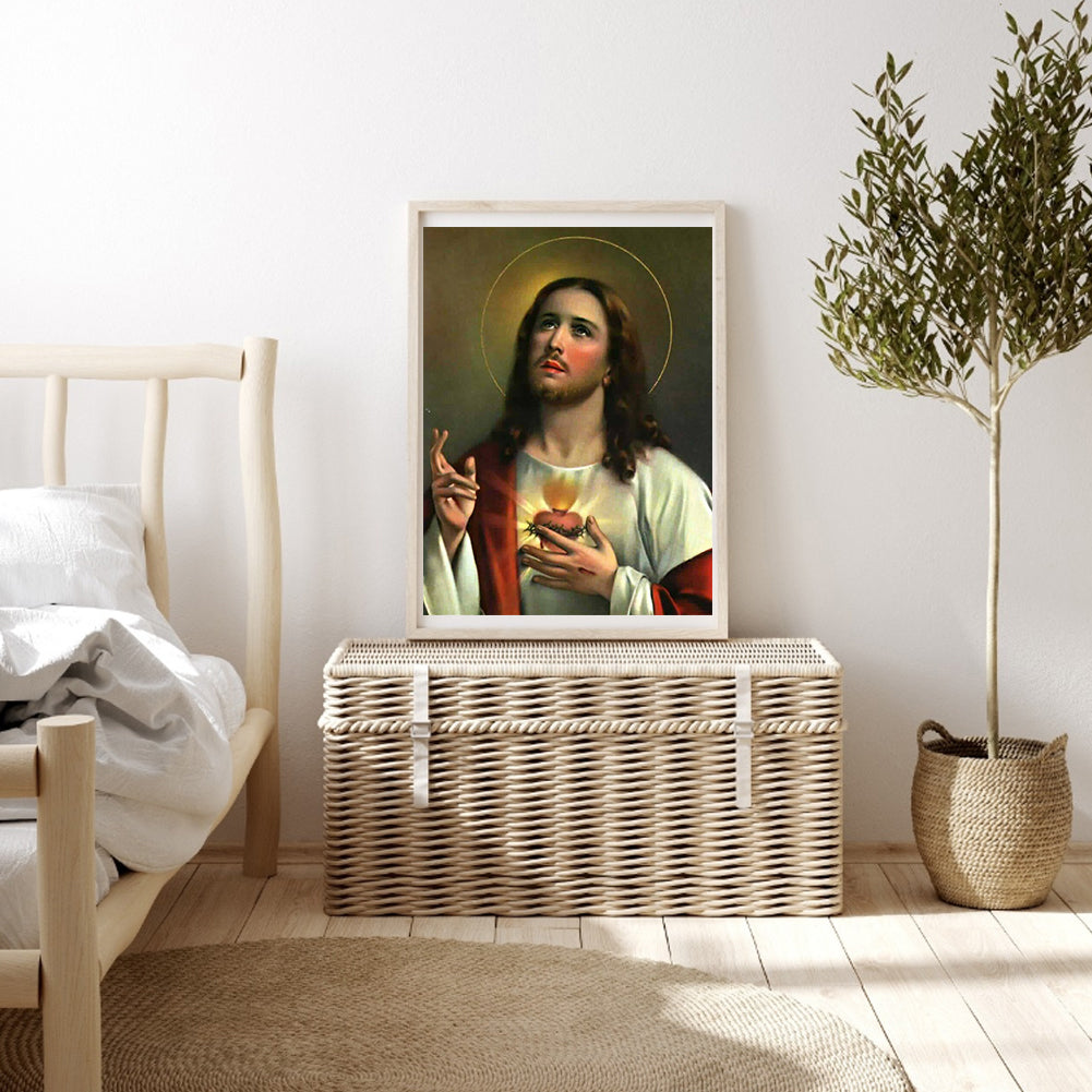 Jesus - Full Round Drill Diamond Painting 50*60CM