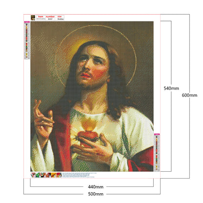 Jesus - Full Round Drill Diamond Painting 50*60CM