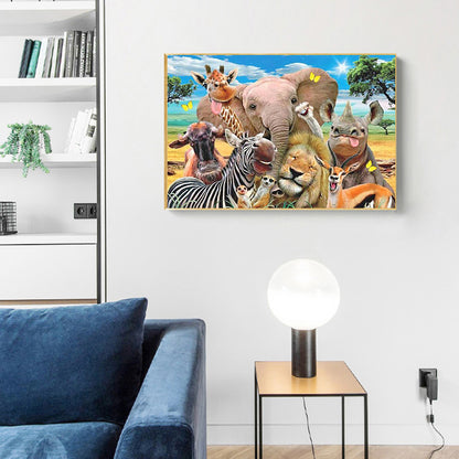 Animals - Full Round Drill Diamond Painting 60*50CM