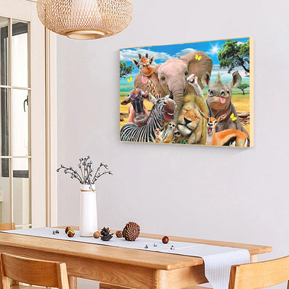 Animals - Full Round Drill Diamond Painting 60*50CM