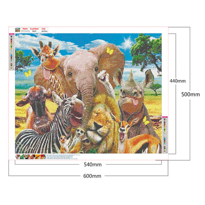Animals - Full Round Drill Diamond Painting 60*50CM