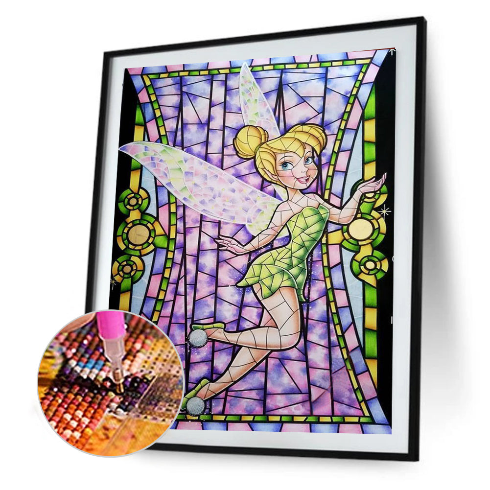 Disney Glass Painting - Full Round Drill Diamond Painting 30*40CM