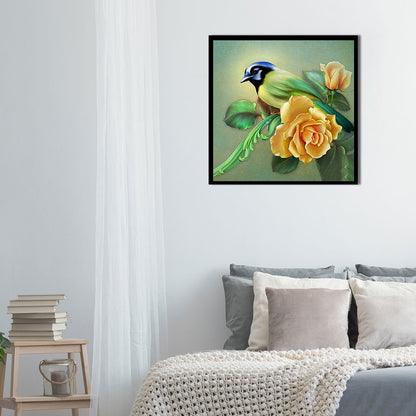 Bird - Full Round Drill Diamond Painting 50*50CM