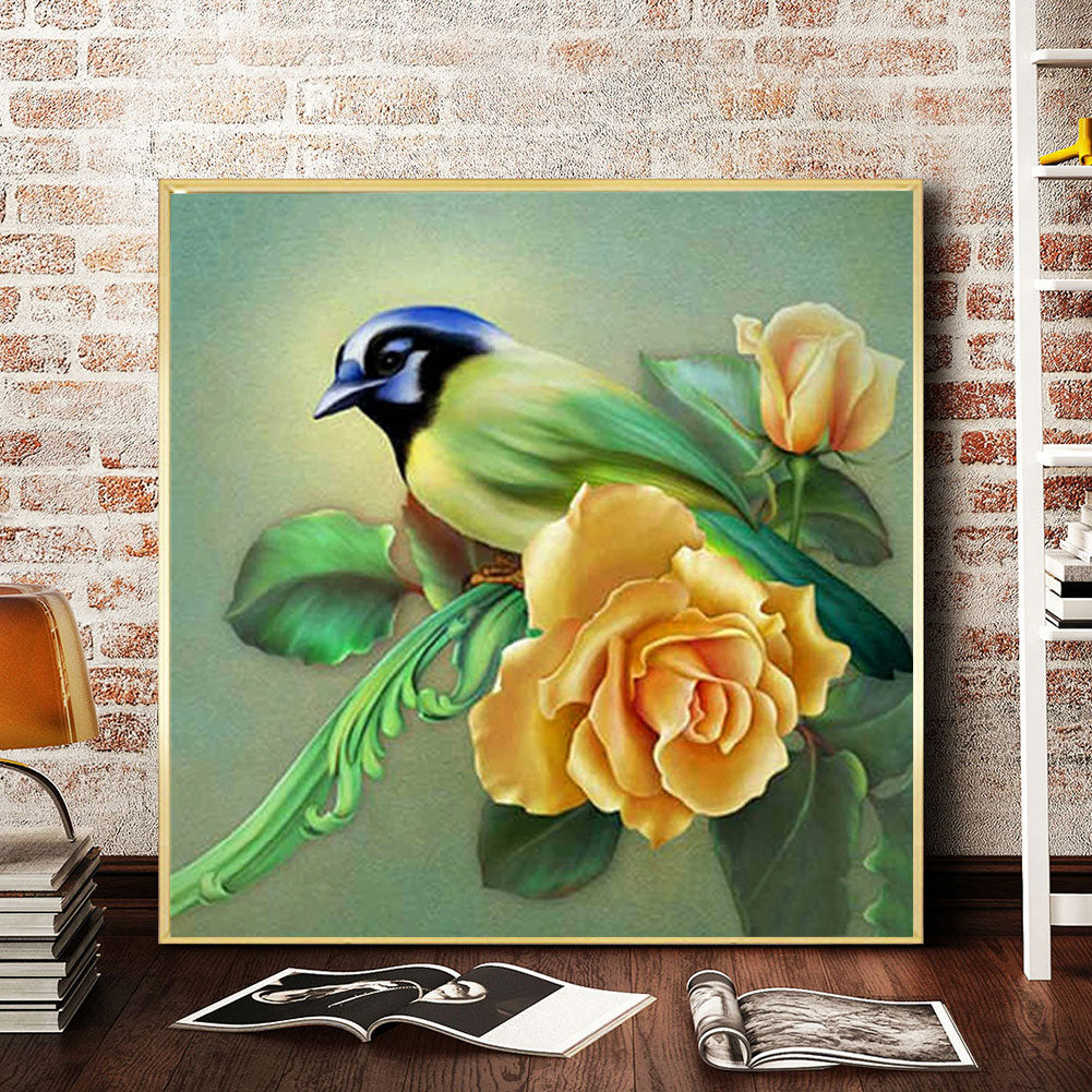 Bird - Full Round Drill Diamond Painting 50*50CM