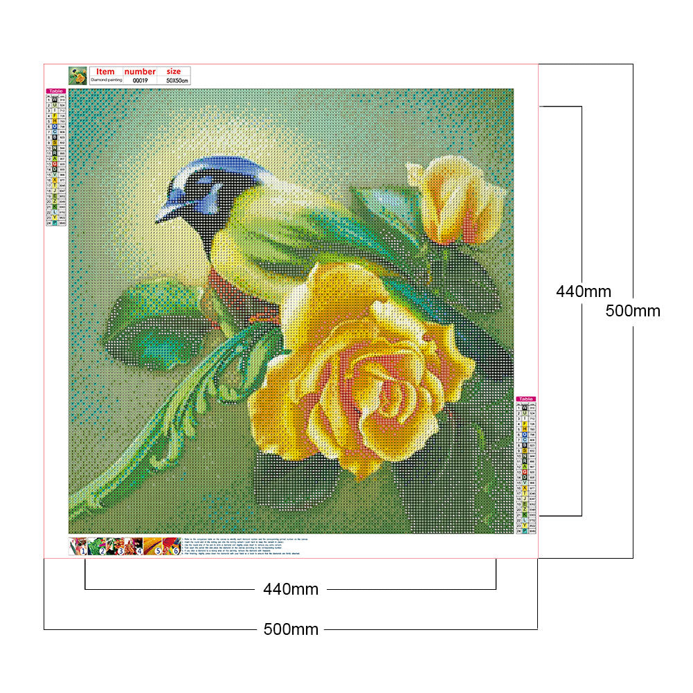 Bird - Full Round Drill Diamond Painting 50*50CM