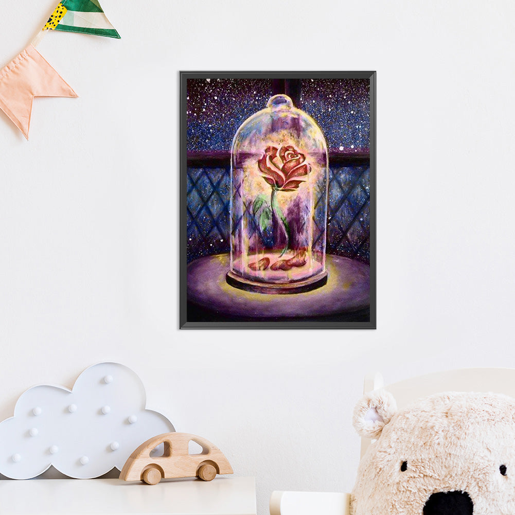 Rose Flower - 11CT Counted Cross Stitch 35*46CM