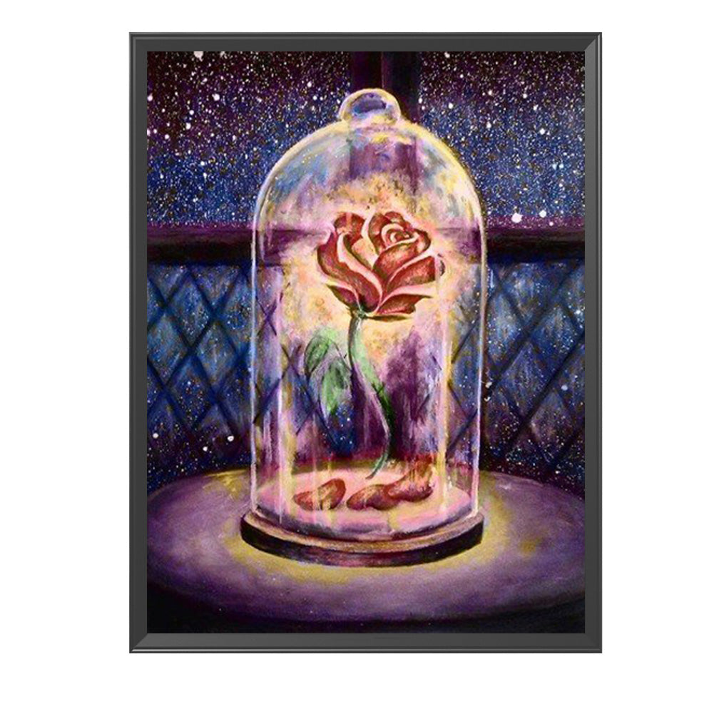 Rose Flower - 11CT Counted Cross Stitch 35*46CM