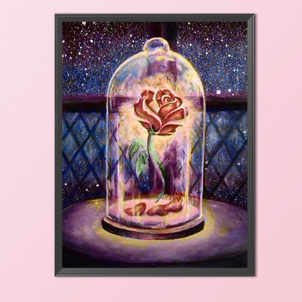 Rose Flower - 11CT Counted Cross Stitch 35*46CM