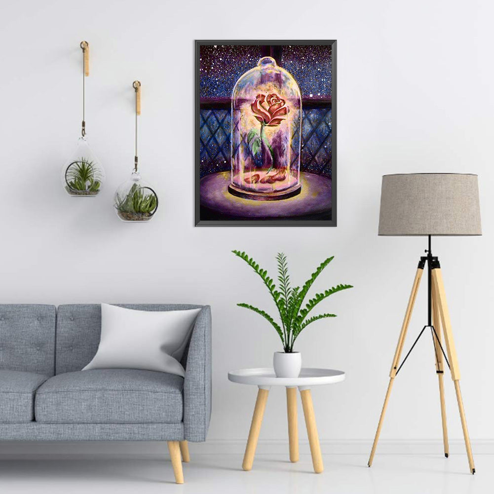 Rose Flower - 11CT Counted Cross Stitch 35*46CM