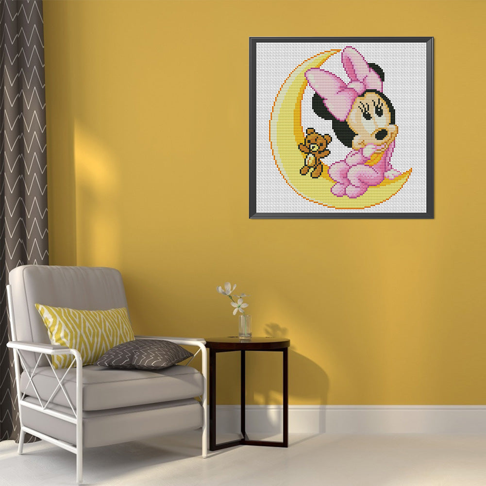 Minnie - 11CT Counted Cross Stitch 45*45CM