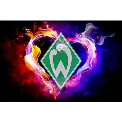 Werder Bremen Team Logo - Full Round Drill Diamond Painting 60*40CM