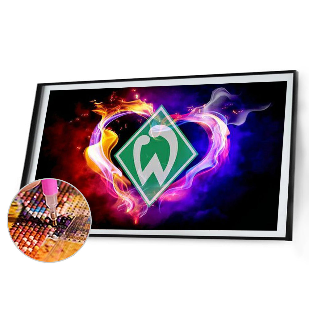 Werder Bremen Team Logo - Full Round Drill Diamond Painting 60*40CM