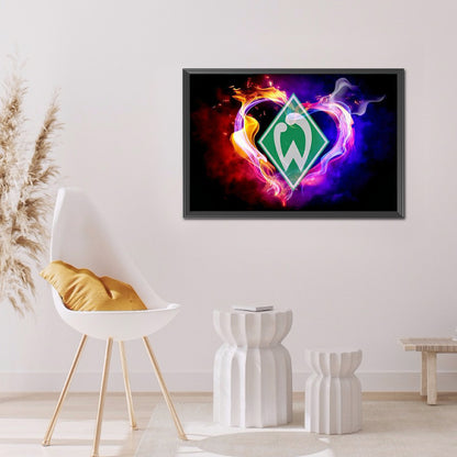 Werder Bremen Team Logo - Full Round Drill Diamond Painting 60*40CM
