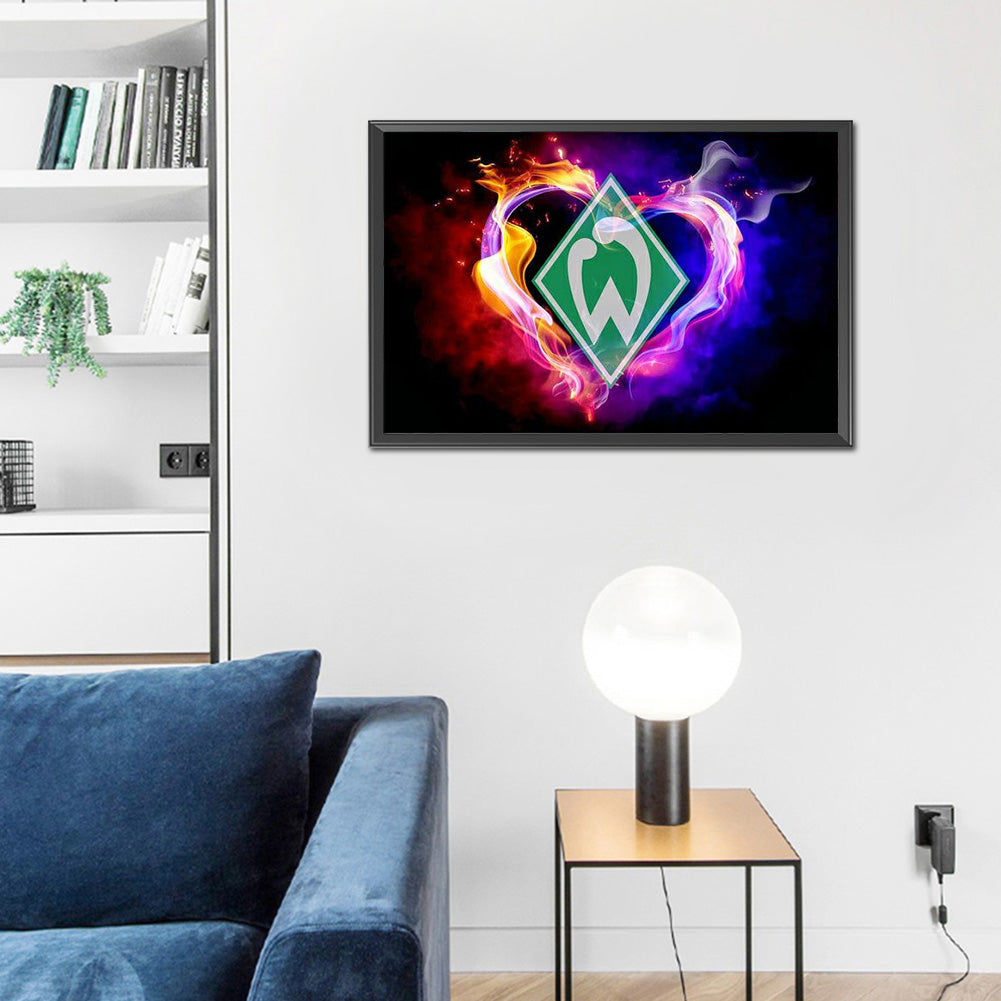 Werder Bremen Team Logo - Full Round Drill Diamond Painting 60*40CM