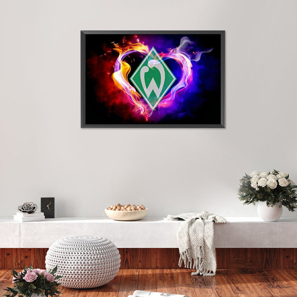 Werder Bremen Team Logo - Full Round Drill Diamond Painting 60*40CM