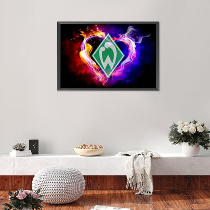 Werder Bremen Team Logo - Full Round Drill Diamond Painting 60*40CM