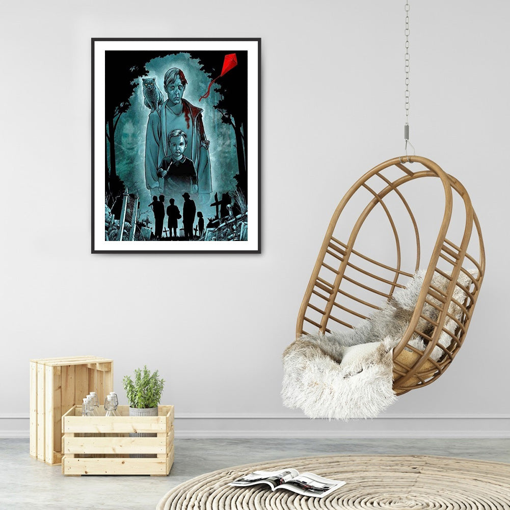 Horror Figure - Full Round Drill Diamond Painting 30*40CM
