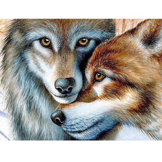 Wolf - Full Round Drill Diamond Painting 40*30CM