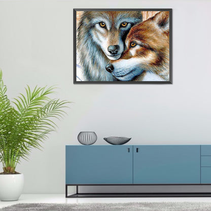Wolf - Full Round Drill Diamond Painting 40*30CM