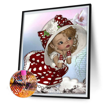 Cartoon Girl - Full Square Drill Diamond Painting 30*40CM