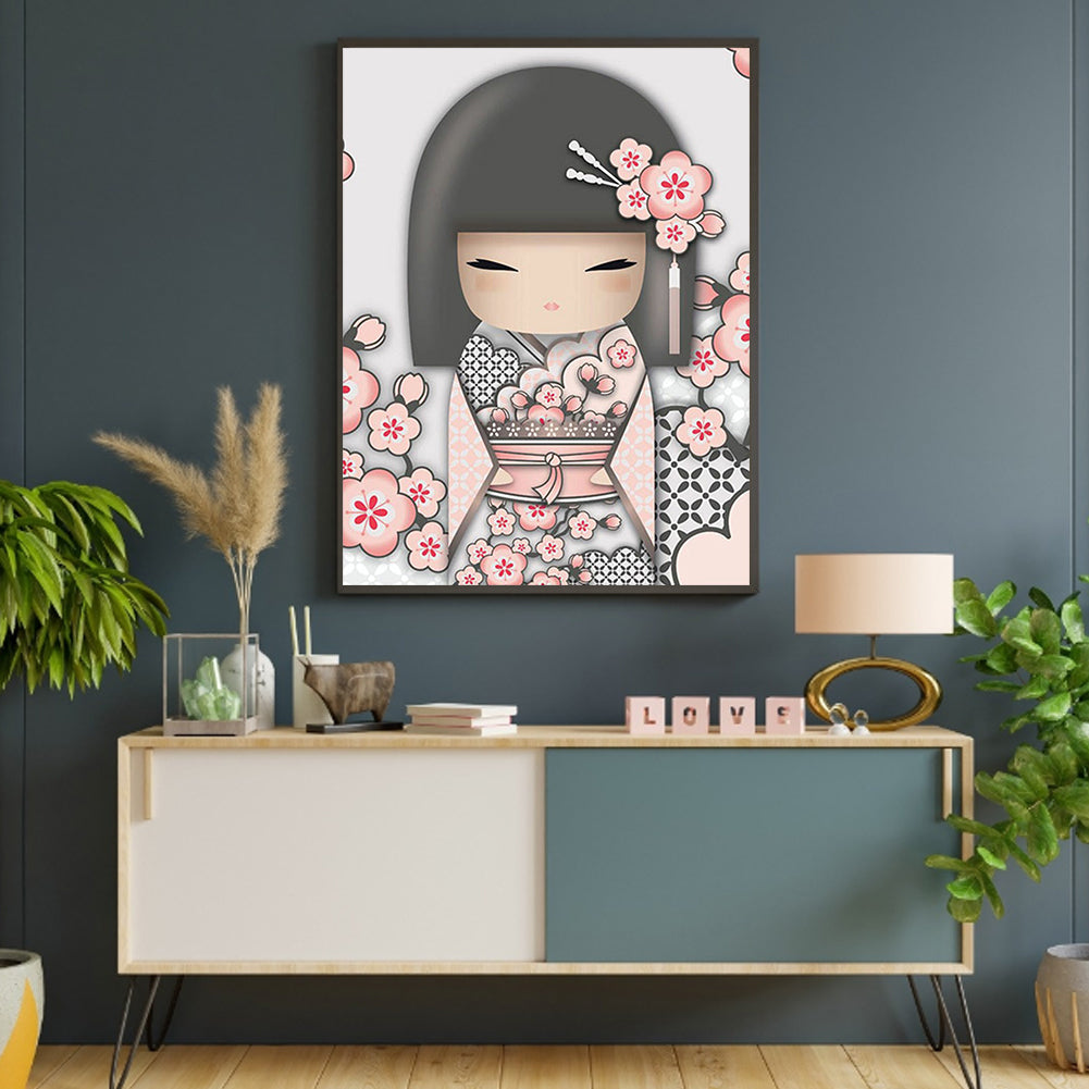 Japanese Girl - Full Square Drill Diamond Painting 40*50CM