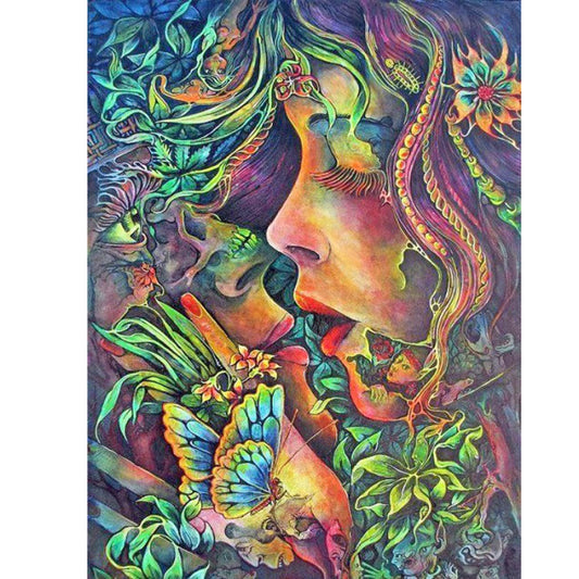 Kiss - Full Round Drill Diamond Painting 40*50CM