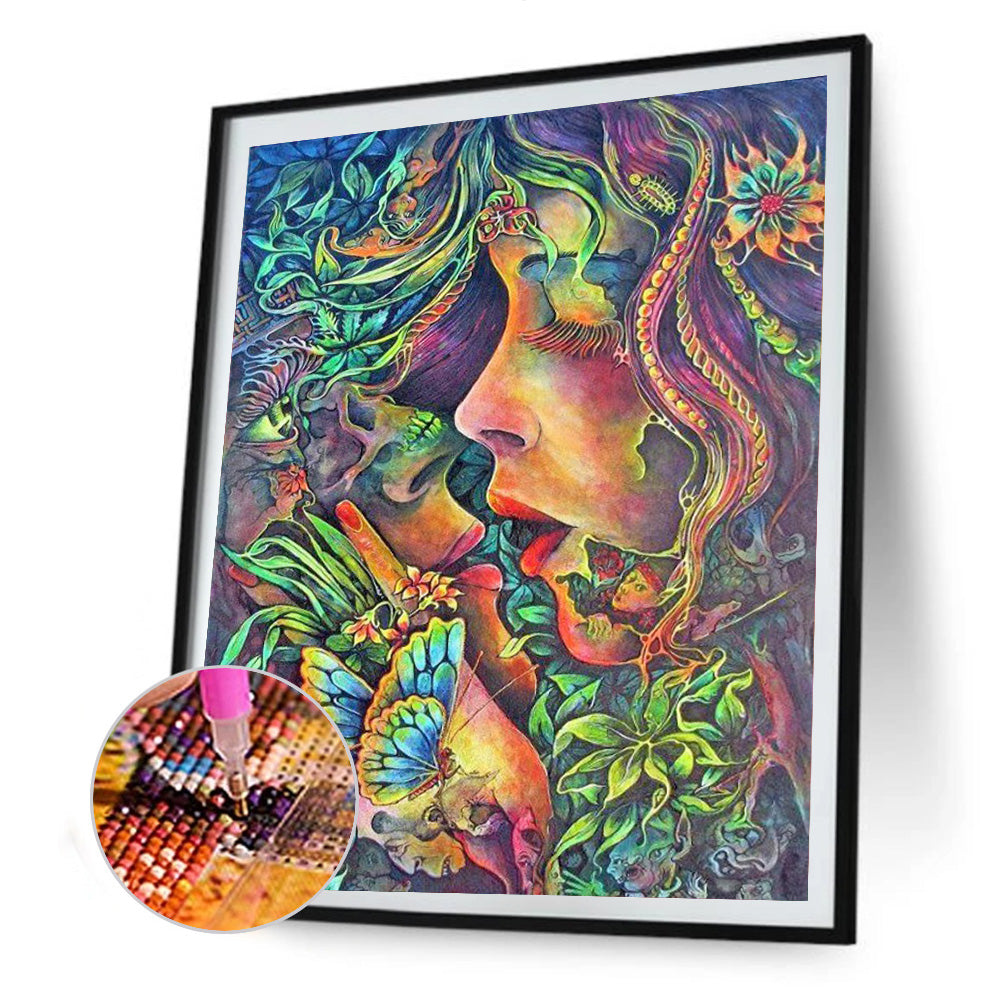 Kiss - Full Round Drill Diamond Painting 40*50CM