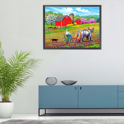 Farm - Full Round Drill Diamond Painting 40*30CM